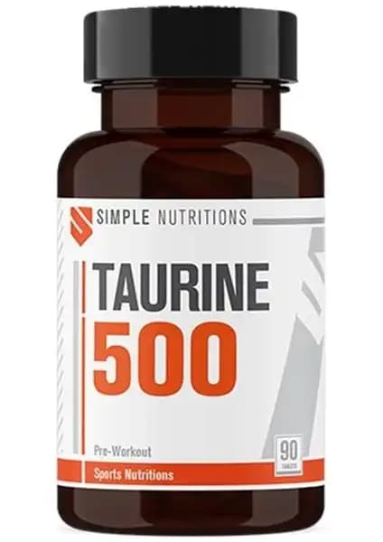 Simple Nutritions Taurine 500 Mg 90 Tablet ile Enerji ve Bilişsel Fonksiyonları Güçlendirin