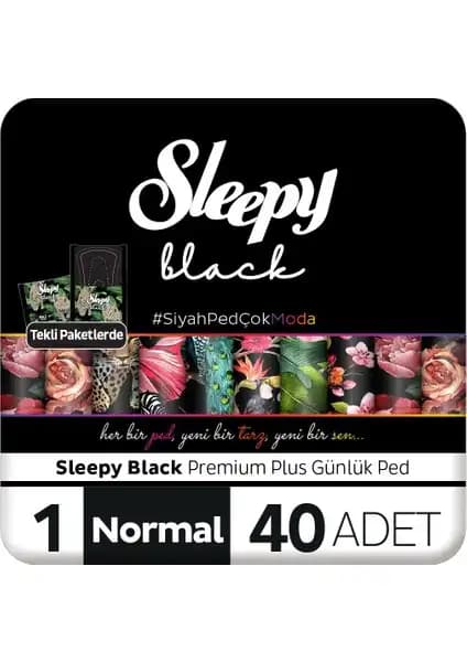 Sleepy Black Premium Plus Günlük Ped: Güvenilir ve Konforlu Kadın Hijyen Ürünü Türkiye Menşeli