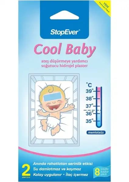 StopEver Cool Baby Soğutucu Baş Bandı 6'lı Set Bebekler İçin Güvenilir Serinlik Çözümü