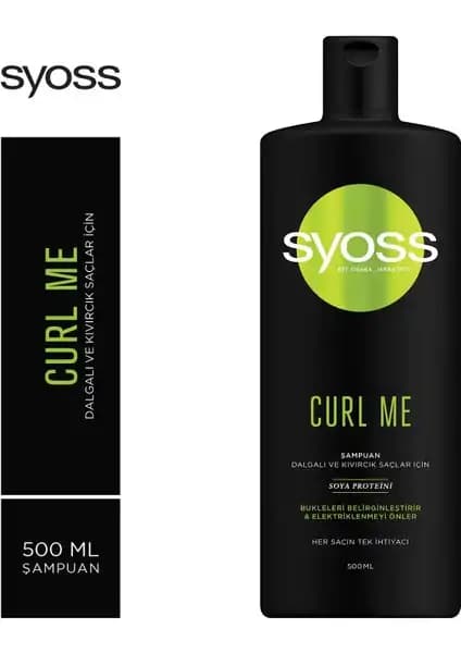Syoss Curl Me Şampuan: Kıvırcık ve Dalgalı Saçlar İçin Doğal Görünüm ve Hacim Sağlar
