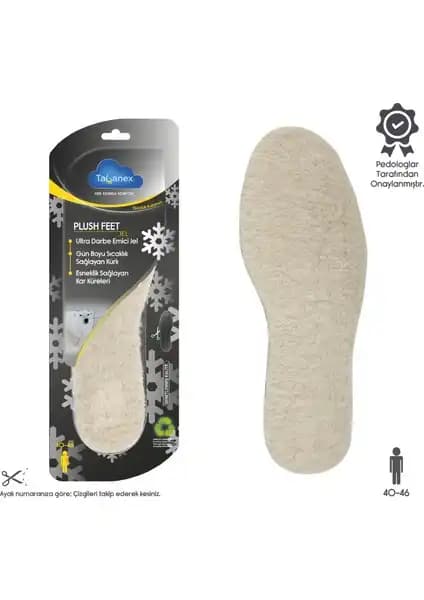 Tabanex Plush Feet Jel Tabanlık Erkekler için Konfor ve Sıcaklık Odaklı İçlik Ürünü