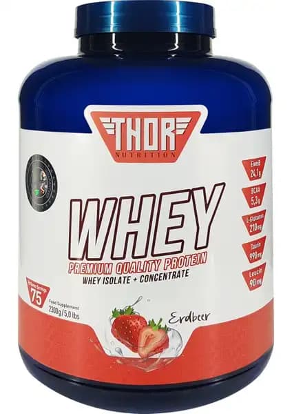 Thor Nutrition Whey Protein 2,3kg: Kas Gelişimini Destekleyen Yüksek Kaliteli Protein Takviyesi