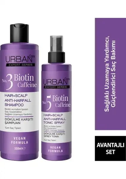 Urban Care Expert Biotin ve Kafein Şampuan ile Tonik Saç Dökülmesine Karşı Doğal Çözüm