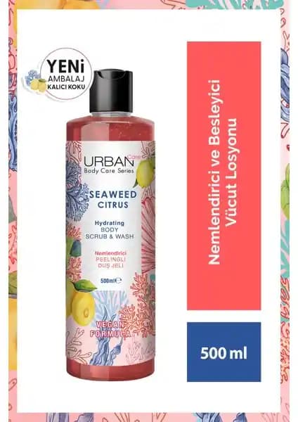 Urban Care Seaweed Citrus Nemlendirici ve Besleyici Duş Jeli 500 ml ile cilt bakımınızı zenginleştirin