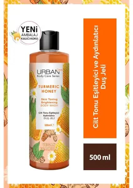 Urban Care Turmeric Honey Duş Jeli ile Doğal Güzelliğinizi Ortaya Çıkarın Cilt Aydınlatıcı Ürün
