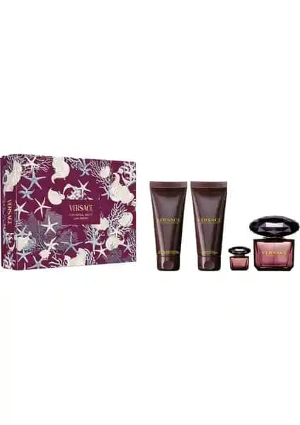 Versace Crystal Noir Edp Seti: Kalıcı ve Zarif Koku Deneyimi Sunan Lüks Parfüm