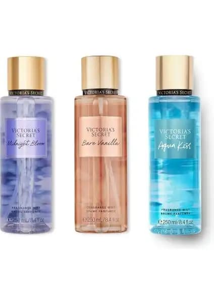 Victoria's Secret Vücut Spreyi Üçlü Seti: Çeşitli ve Kalıcı Kokularla Kendinizi Özel Hissedin