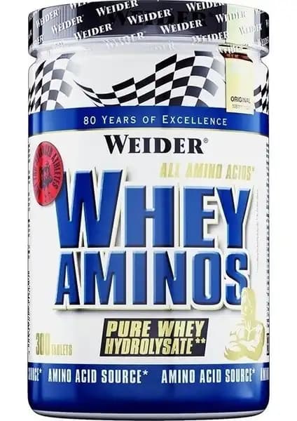 Weider Whey Aminos 300 Tablet: Hızlı Emilim ve Kas Gelişimi İçin Yüksek Kaliteli Takviye