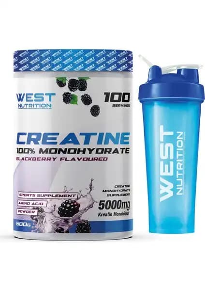 West Nutrition Kreatin Monohidrat Böğürtlen Aromalı Performans Artırıcı Takviye 600g