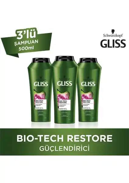 Yıpranmış Saçlar İçin Besleyici ve Onarıcı Şampuan Gliss Bio-Tech Özellikleri
