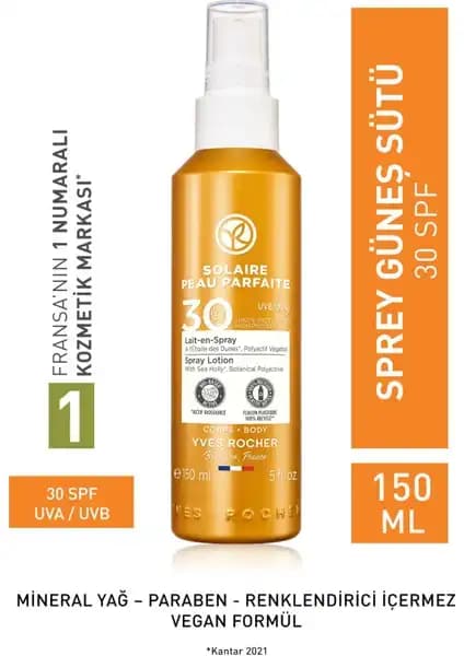 Yves Rocher SPF 30 Güneş Koruyucu Vücut Spreyi Yaz Ayları İçin Güvenli ve Pratik Koruma