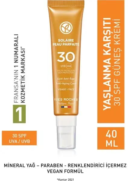 Yves Rocher SPF 30 Yaşlanma ve Leke Karşıtı Güneş Koruyucu Yüz Kremi Detaylı İnceleme ve Kullanım Rehberi