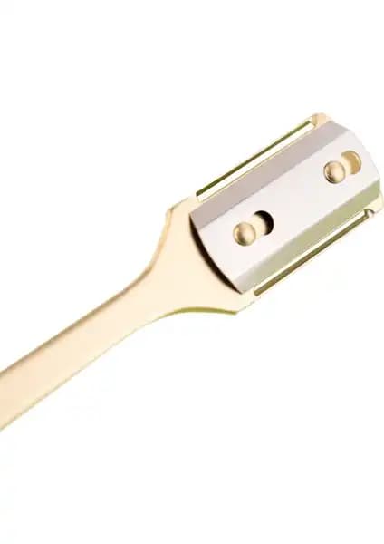 Zazor Çift Taraflı Kaşık Ustura Gold: Ergonomik ve Çok Yönlü Tıraş Deneyimi