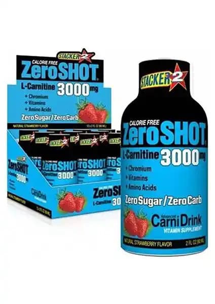 Zero Shot 60 ml 3000 mg L-Carnitine ile Yüksek Enerji ve Performans Artışı Sağlayan Takviye