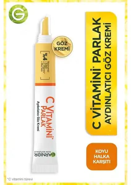 Garnier C Vitamini Parlak Göz Kremi: Göz Çevresi Işıltısı ve Gençlik İçin Etkili Çözüm