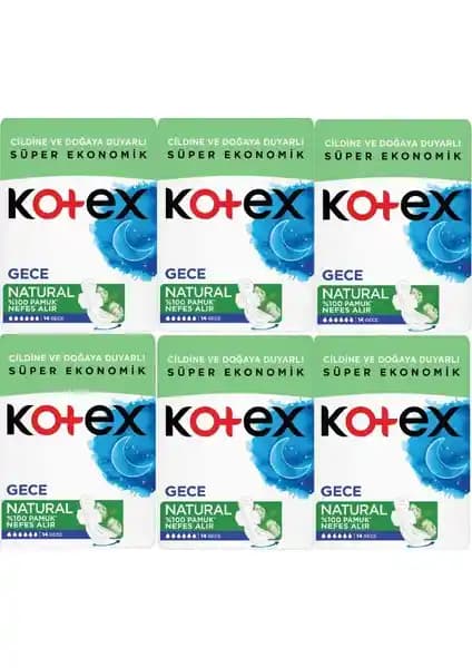 Kotex Natural Gece Hijyenik Ped: Hassas Ciltler İçin Güvenli ve Konforlu Koruma