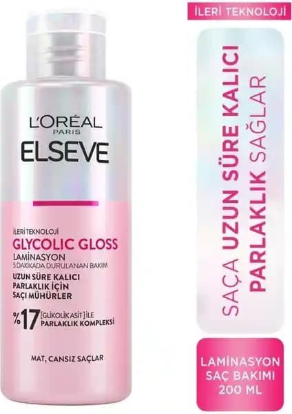 L'Oréal Paris Elseve Glycolic Gloss Parlaklık Sağlayan Laminasyon Bakımı Özellikleri ve Kullanıcı Yorumları
