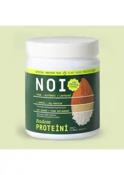 NOI Bahçe %100 Badem İçerikli Protein Tozu Sağlıklı ve Doğal Protein Kaynağı