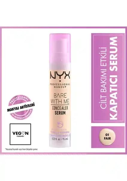 NYX Bare With Me Kapatıcı Serum 01 Fair: Doğal ve Etkili Cilt Bakımı İçin Yenilikçi Çözüm