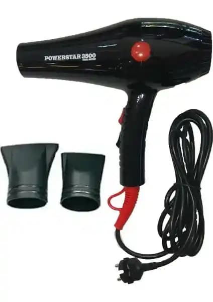 Powerstar 3500 Turbo Motor Profesyonel Saç Kurutma Makinesi Yüksek Performanslı