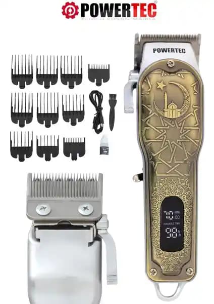 Powertec TR-6600 Profesyonel ve Ev Kullanımı İçin Çok Fonksiyonlu Saç Tıraş Makinesi