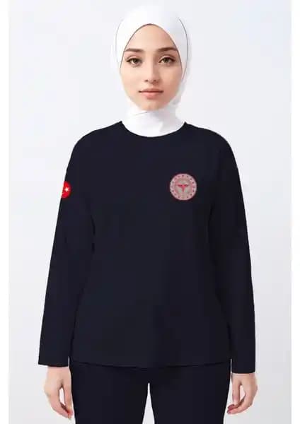 Pratik Medikal Lacivert 112 Acil Sağlık Tişörtü Unisex Güvenilir ve Fonksiyonel Tasarım