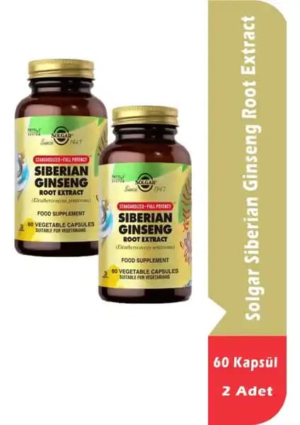 Solgar Siberian Ginseng Kök Ekstraktı: Enerji ve Dayanıklılığı Artıran Doğal Takviye