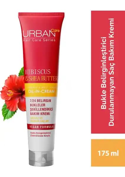 Urban Care Hibiscus Shea Butter Kıvırcık ve Dalgalı Saçlar İçin Şekillendirici Bakım Kremi