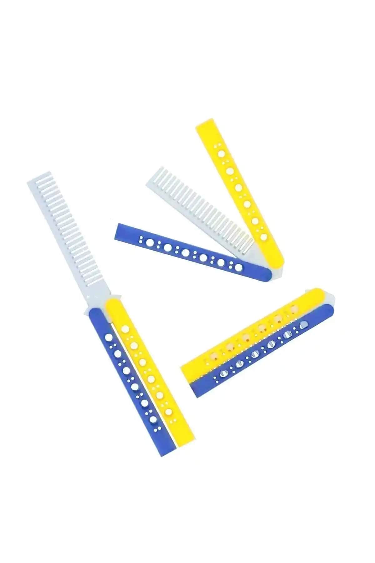 BİHOAVM Sarı Lacivert Taraftar Fanatik Kelebek Bıçak Şeklinde Plastik Tarak Özellikleri ve Kullanım İncelemesi