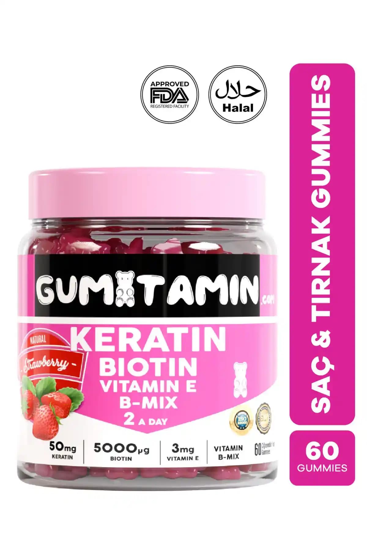 Gumitamin Saç ve Tırnak Vitamini Gummy ile Saç ve Tırnak Sağlığınızı Güçlendirin