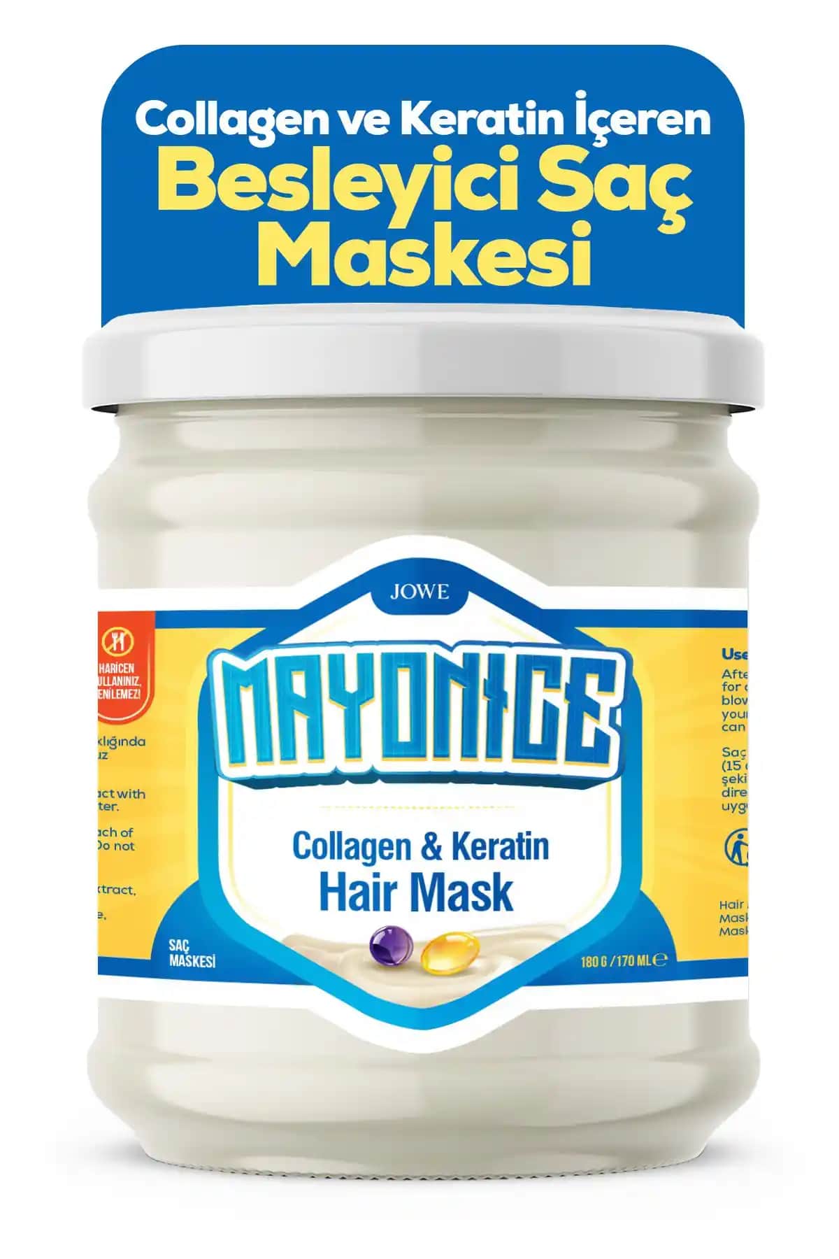 JOWE Kolajen ve Keratin Saç Mayonezi ile Saçlarınızda Güç ve Parlaklık Kazanın
