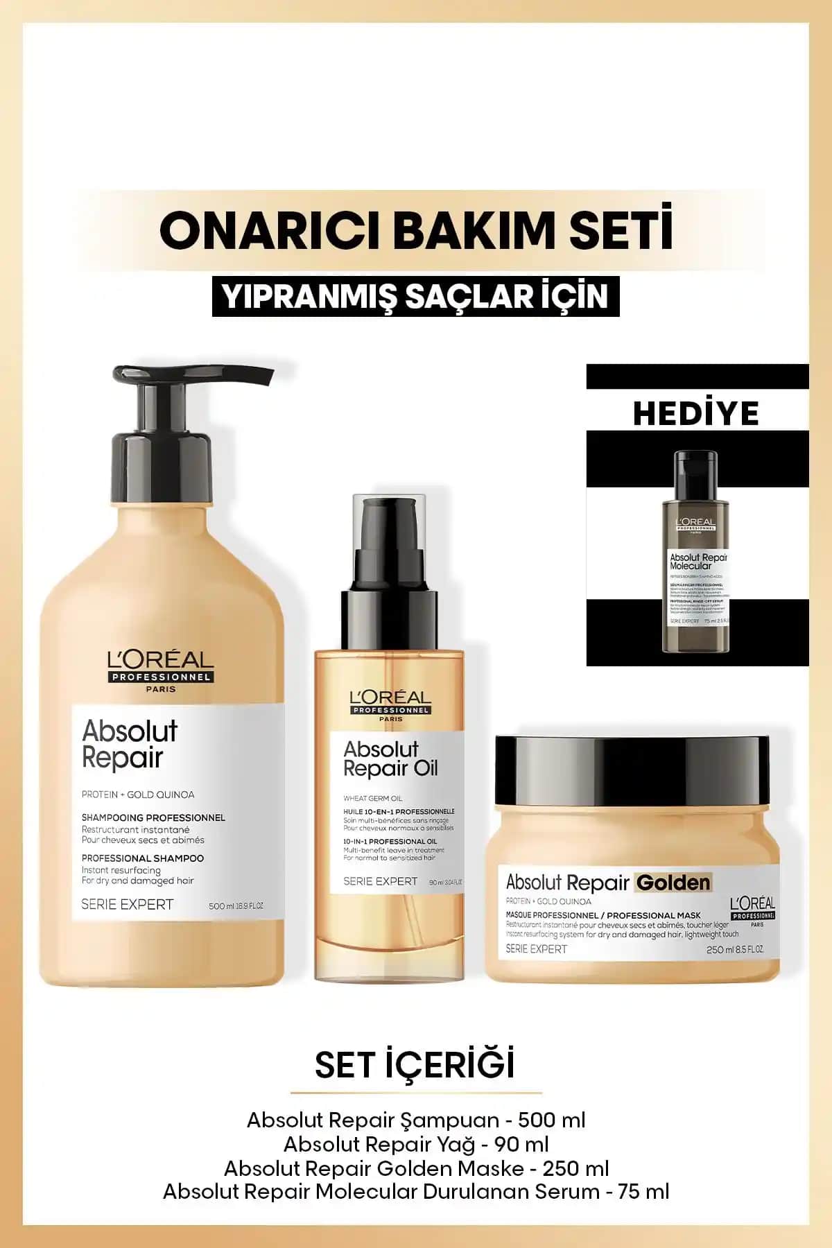 L'oreal Professionnel Absolut Repair Serisi Yoğun Onarıcı Saç Bakım Seti Özellikleri ve Faydaları