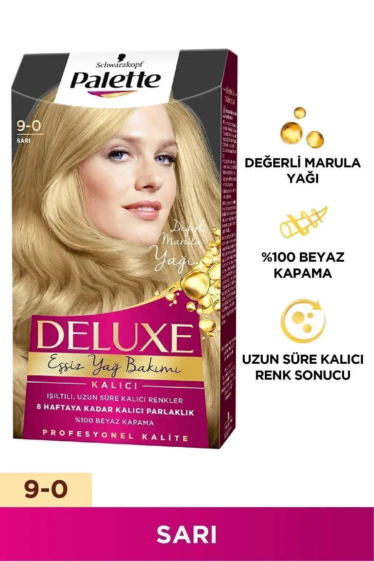 Palette Deluxe 9-0 Sarı Saç Boyası: Canlı ve Parlak Sarı Tonlar İçin Güvenli Seçenek