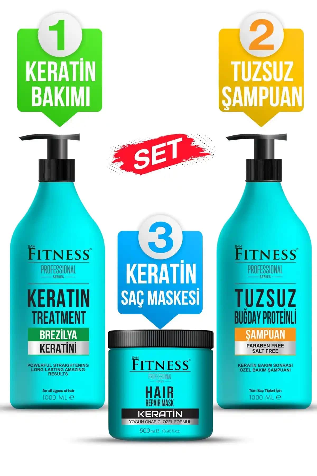 Saç Bakım Seti: Brezilya Fönü ve Keratin Bakımı ile Sağlıklı ve Parlak Saçlara Ulaşın