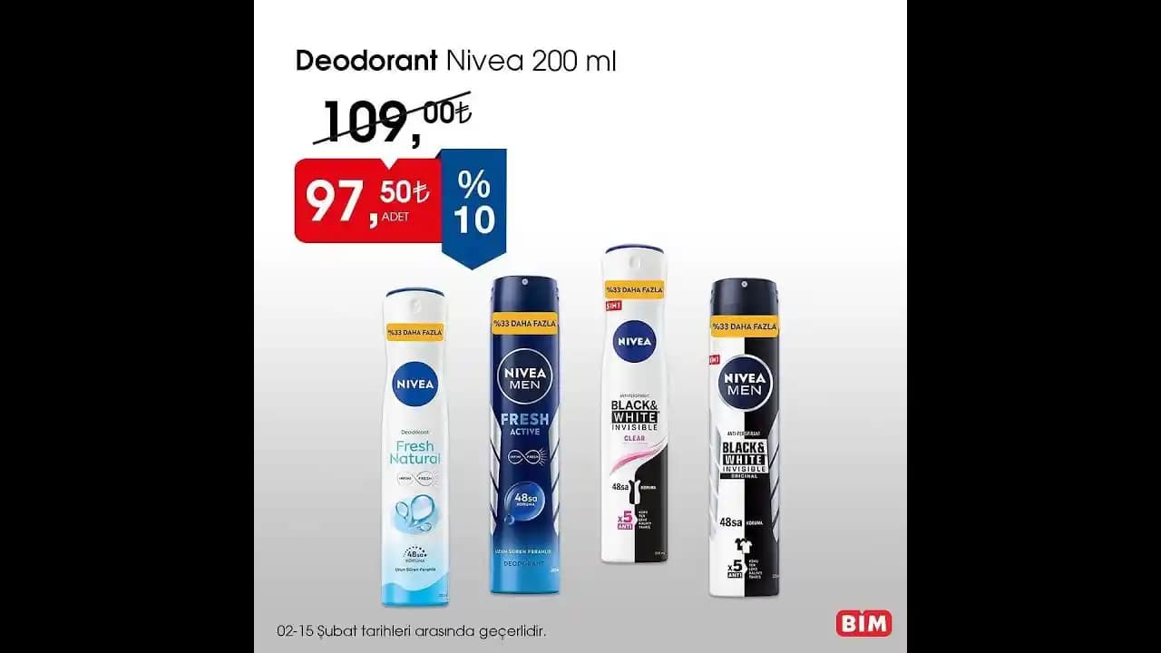 Bim’de Satılan Nivea Deodorantları: Güvenilir ve Ekonomik Günlük Kullanım Ürünleri