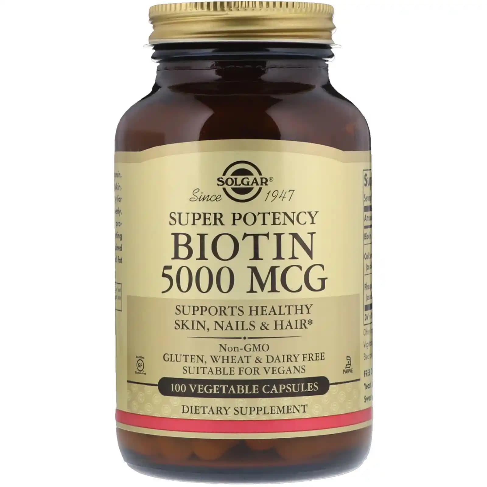 Biotin 5000 Solgar: Saç, Cilt ve Tırnak Sağlığını Destekleyen Güçlü Takviye Ürünü