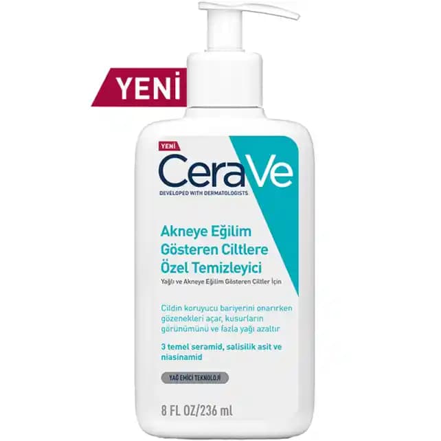 CeraVe Akneye Eğilim Gösteren Ciltler İçin Temizleyici Ürünler Rehberi