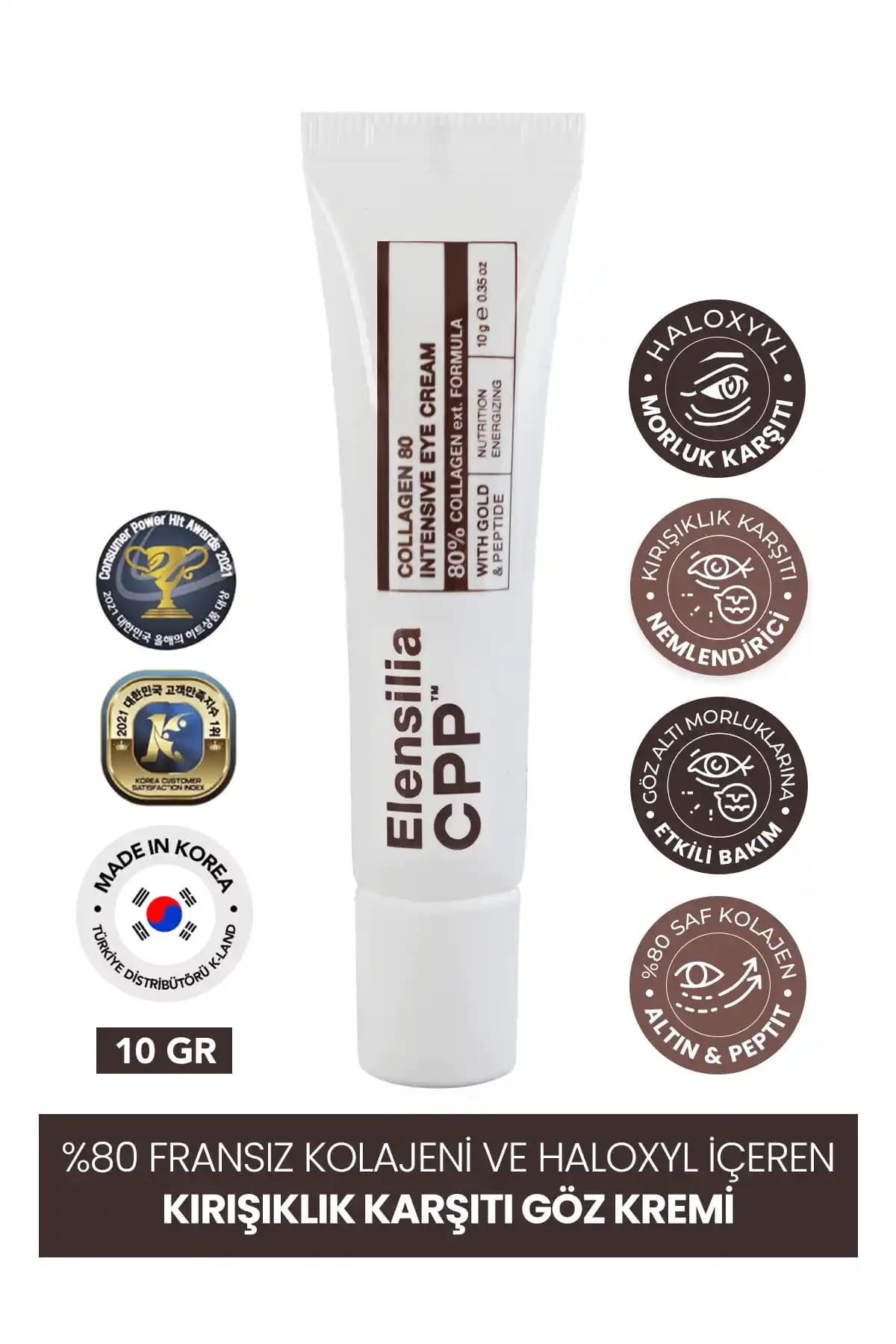 Elensilia Fransız Kolajeni İçeren Göz Kremi: Kırışıklık Azaltıcı ve Gençlik Bakımı