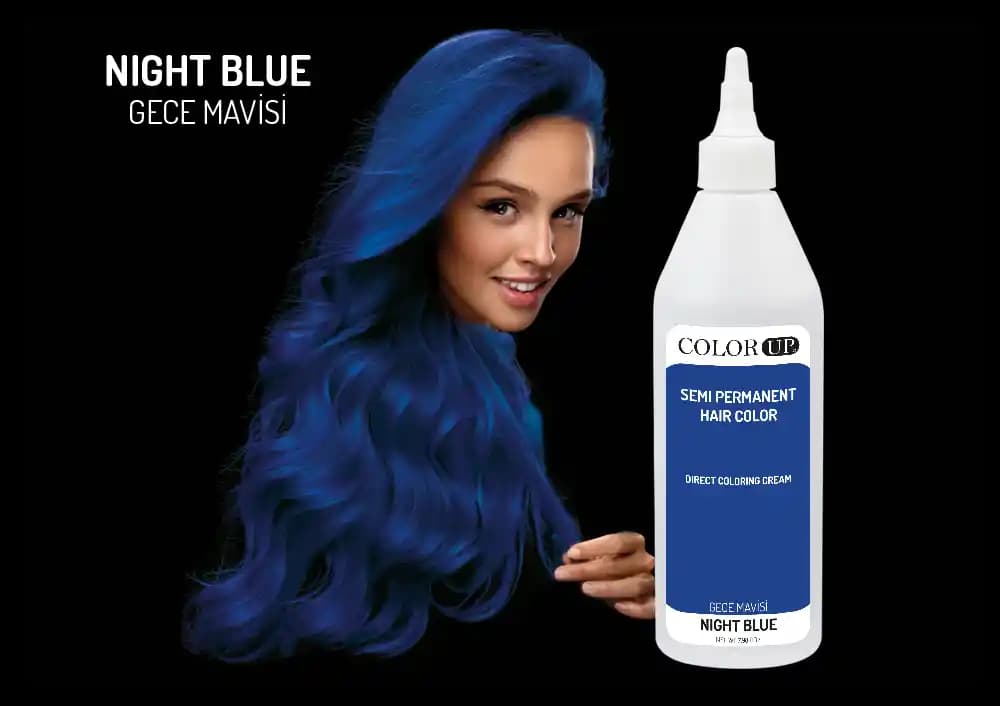 Gece Mavisi Saç Boyası: Renk Seçenekleri ve Bakım İpuçlarıyla Şık Görünüm