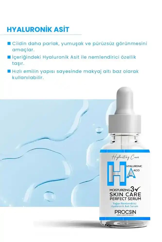 Hyaluronik Asit İçeren Serumlar: Cilt Nemlendirme ve Gençlik İçin En Etkili Çözüm