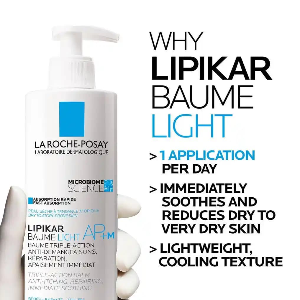 Lipikar Baume Light AP+M: Hassas ve Kuru Ciltler İçin Hafif ve Etkili Nemlendirici Çözüm