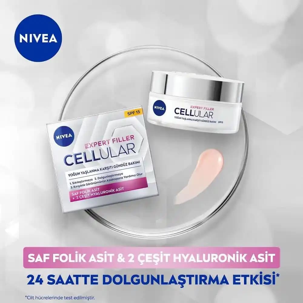 Nivea Cellular Filler Gündüz Kremi: Yaşlanma Karşıtı ve Nemlendirici Cilt Bakım Ürünü