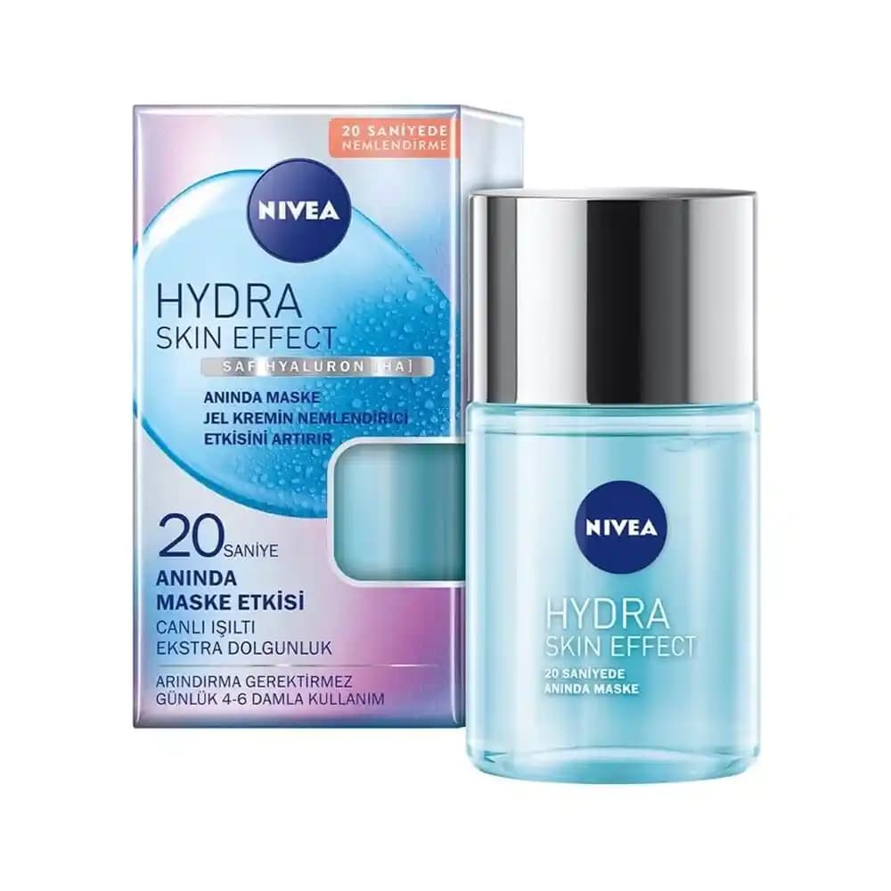 Nivea Hydra Skin Effect 20 Saniyede Anında Maske ile Hızlı ve Etkili Cilt Nemlendirme