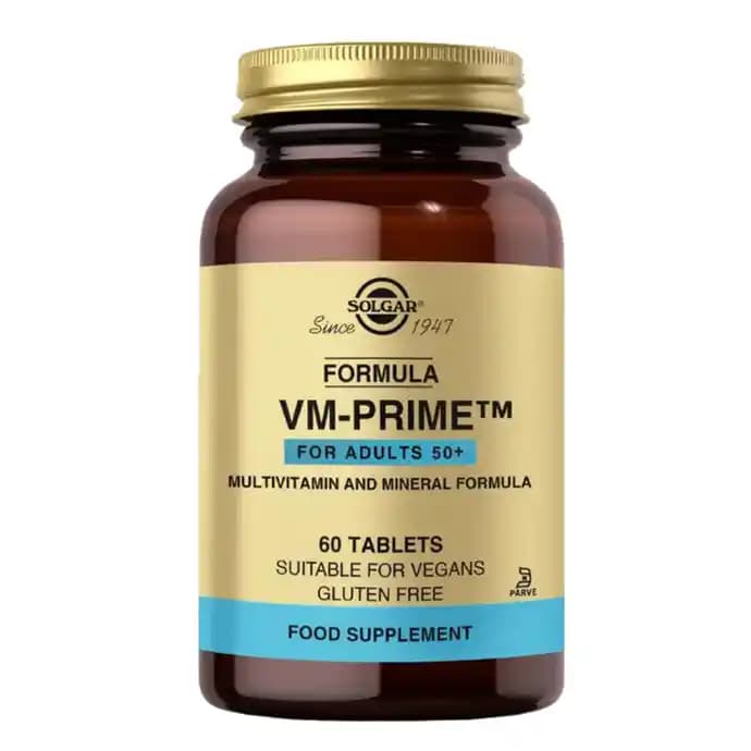 Solgar VM Prime 50+ Yaş Grubu İçin Gelişmiş Multivitamin Takviyesi