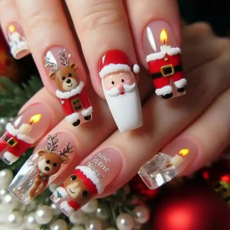 Yeni Yıl Tırnakları: Parlaklık ve Şıklığın Modern ve Çekici Tasarımları