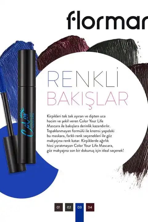 Flormar Mavi Maskara ve Göz Makyajında Renkli Alternatifler ve Koleksiyonlar