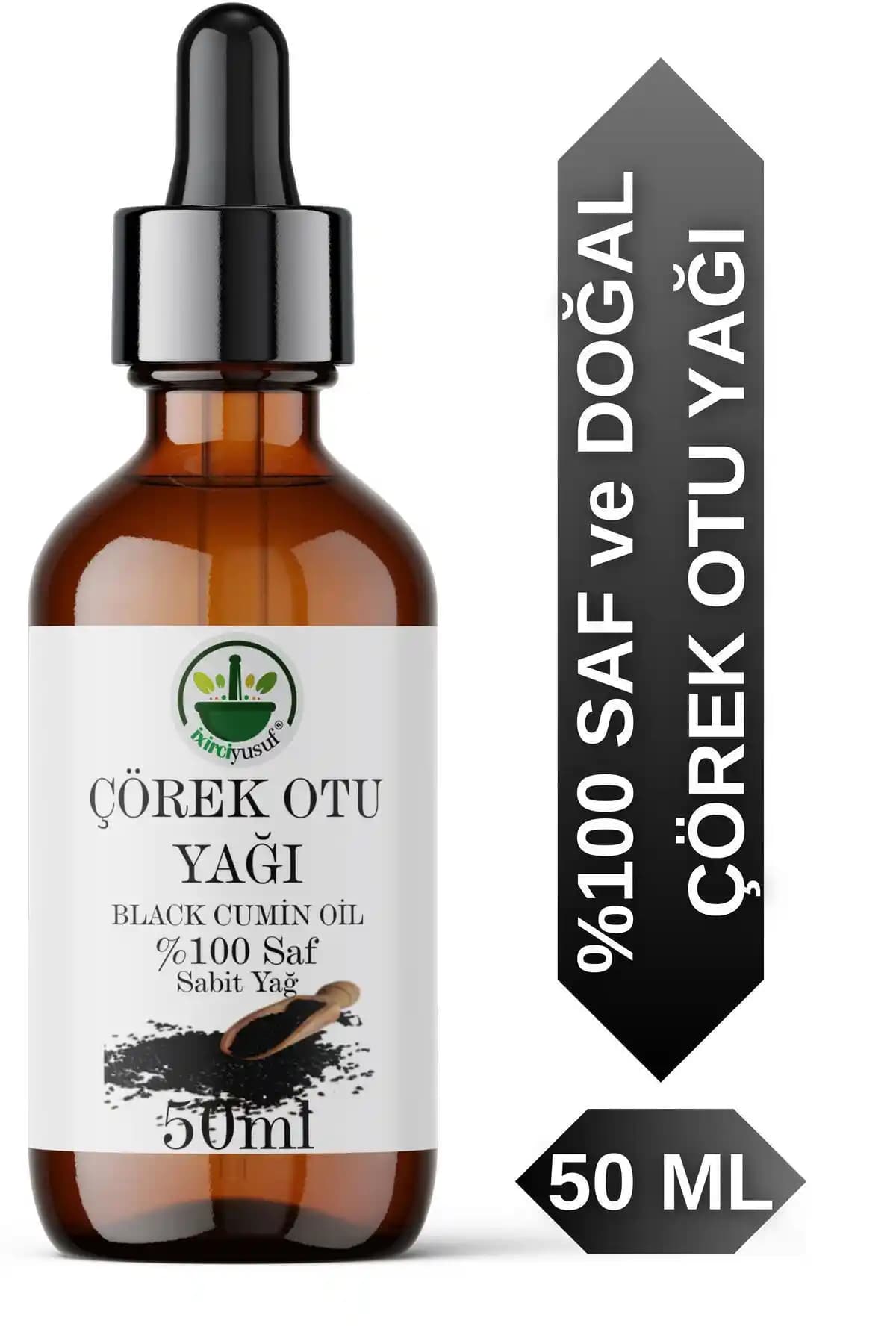 50 ml Soğuk Sıkım Çörek Otu Yağı %100 Saf Doğal Nigella sativa Tohumu – Katkısız