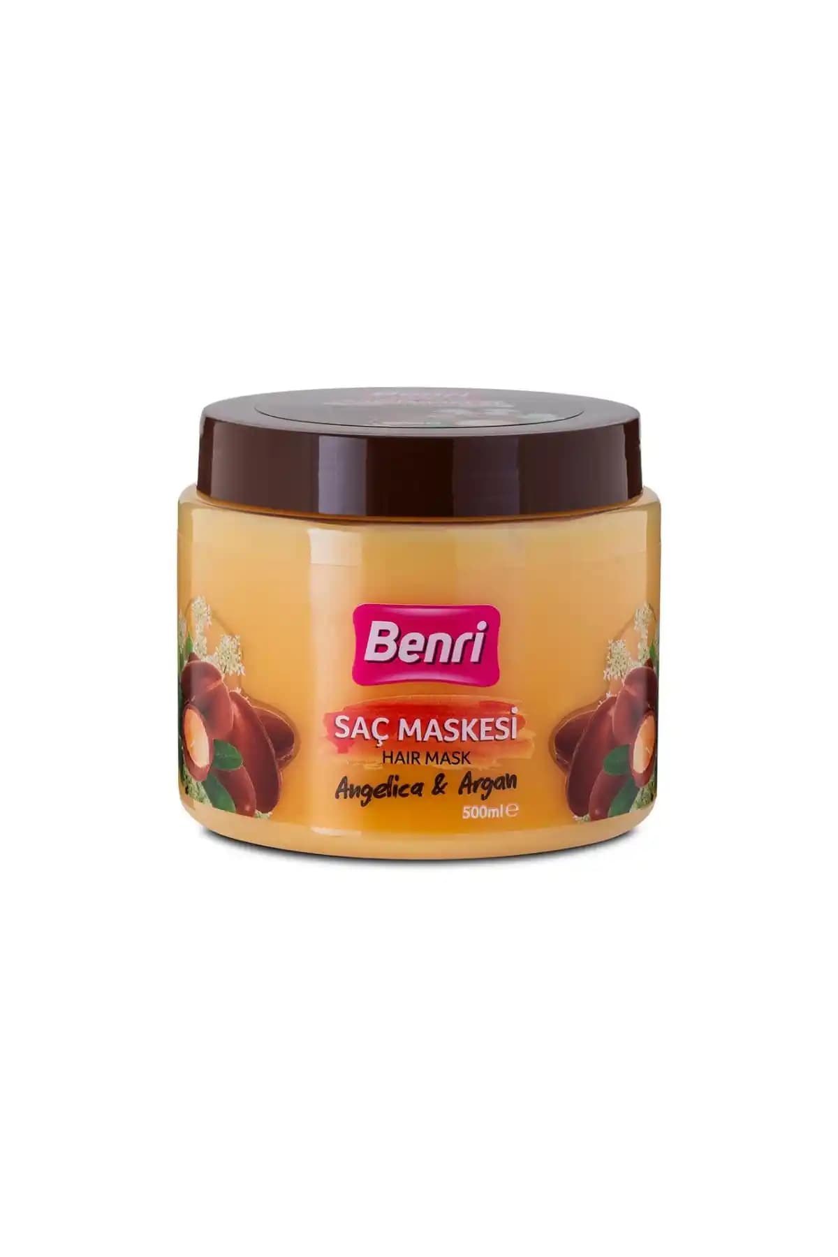 Benri Angelica & Argan Saç Maskesi 500 ml: Nemlendirme ve Dolgunluk Sağlayan Saç Tipleri