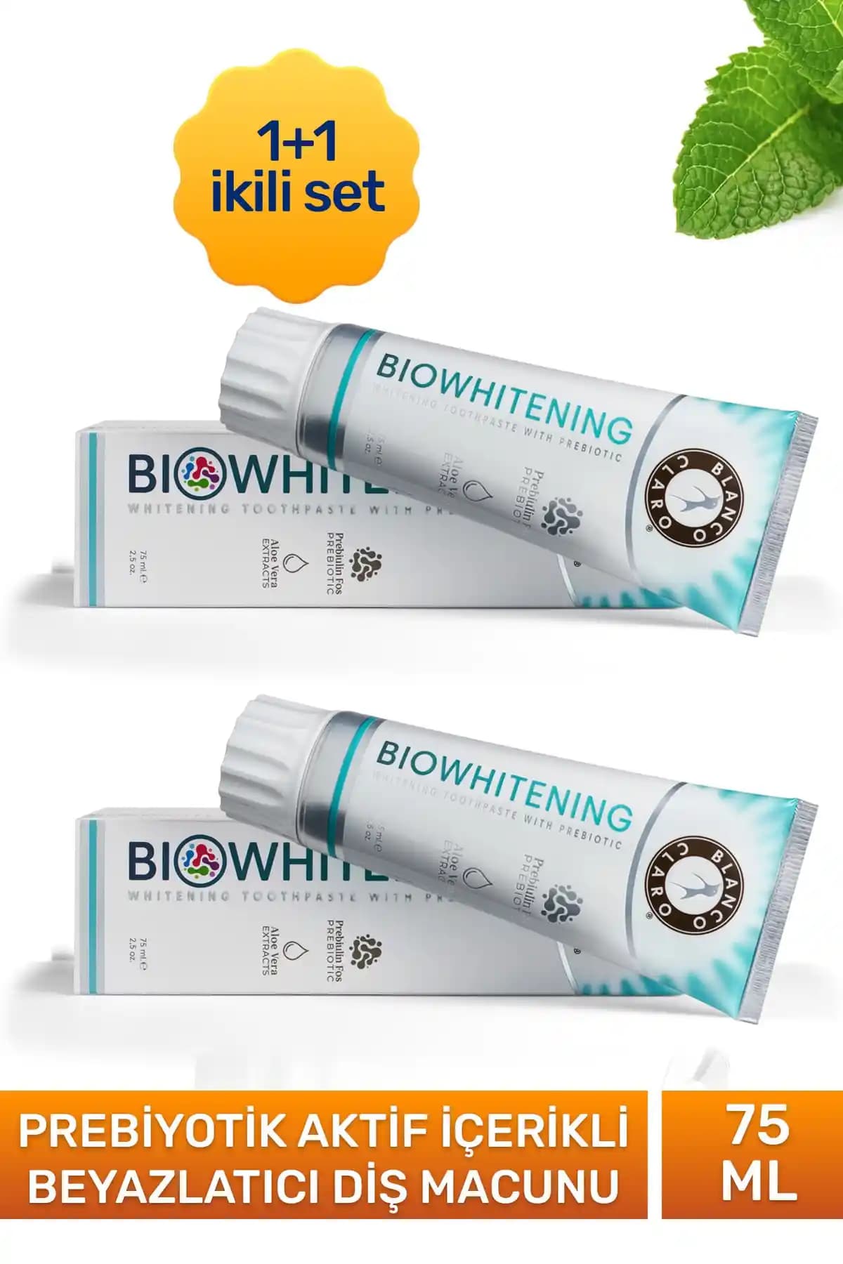 Blanco Claro Beyazlatıcı: Doğal kil minerali ve prebiyotik içerik ile güvenli beyazlık