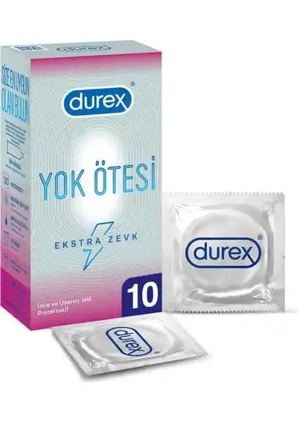 Durex Yok Ötesi Ekstra İnce Ekstra Zevk Prezervatifleri İnce Tasarım ve Konfor